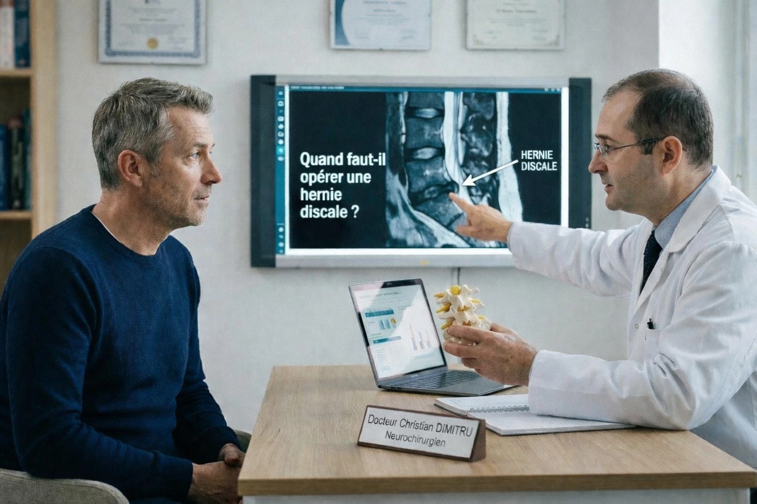 Neurosurgery consultation herniated disc - Dr Dimitriu